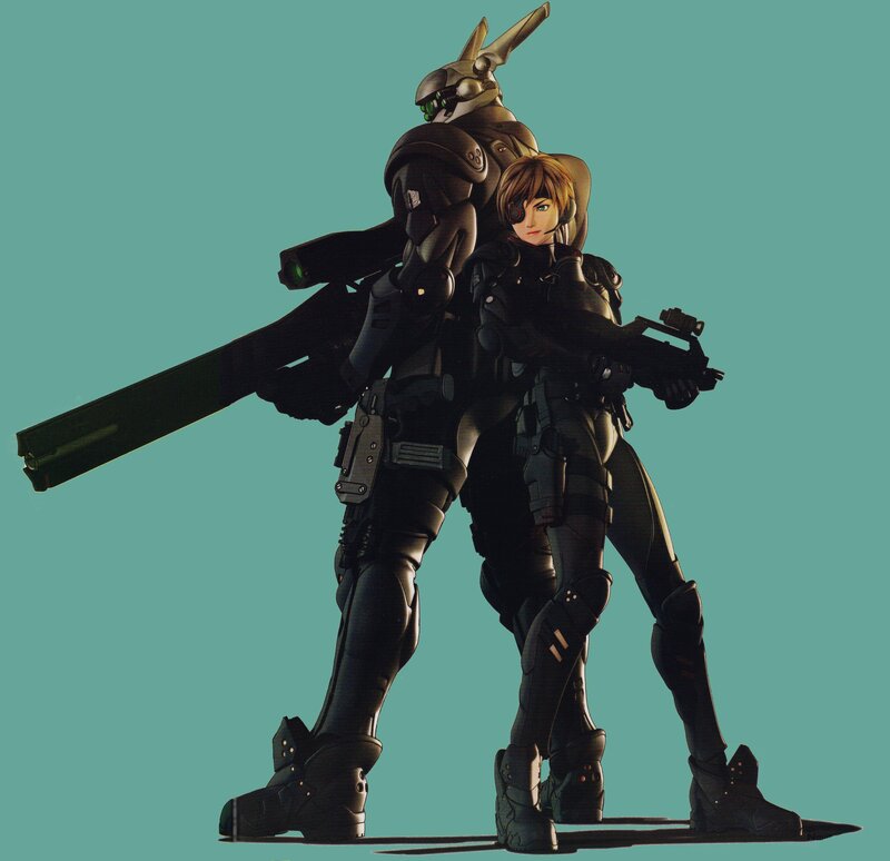 mech and soldier duo