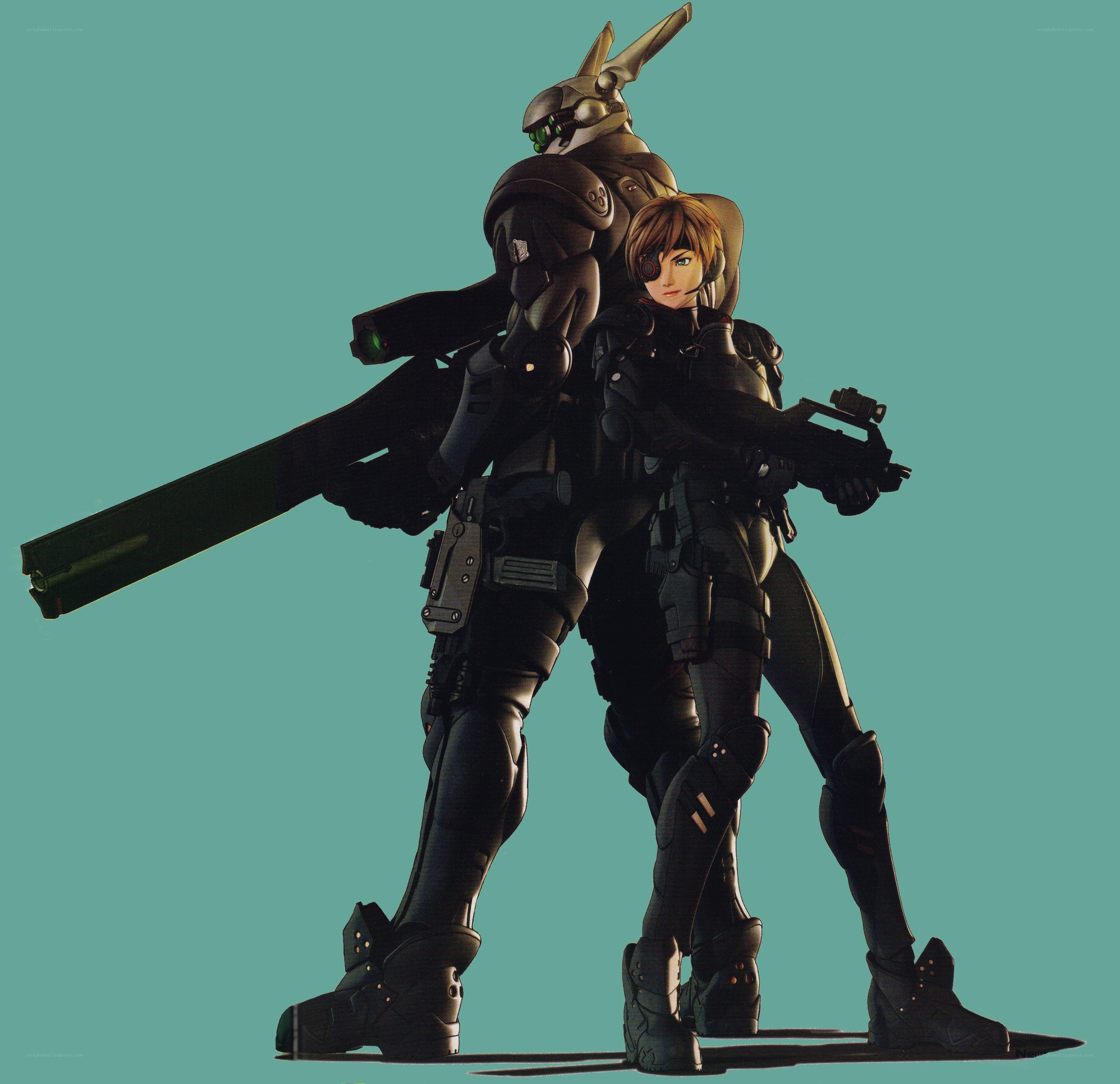 mech and soldier duo