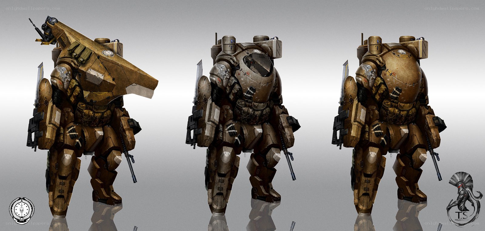 mech armor concept art
