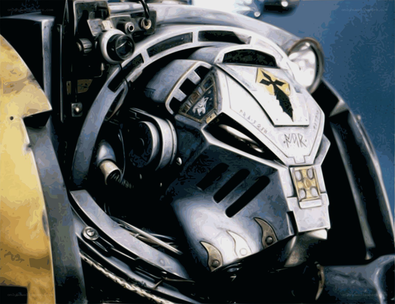 mech cockpit close-up