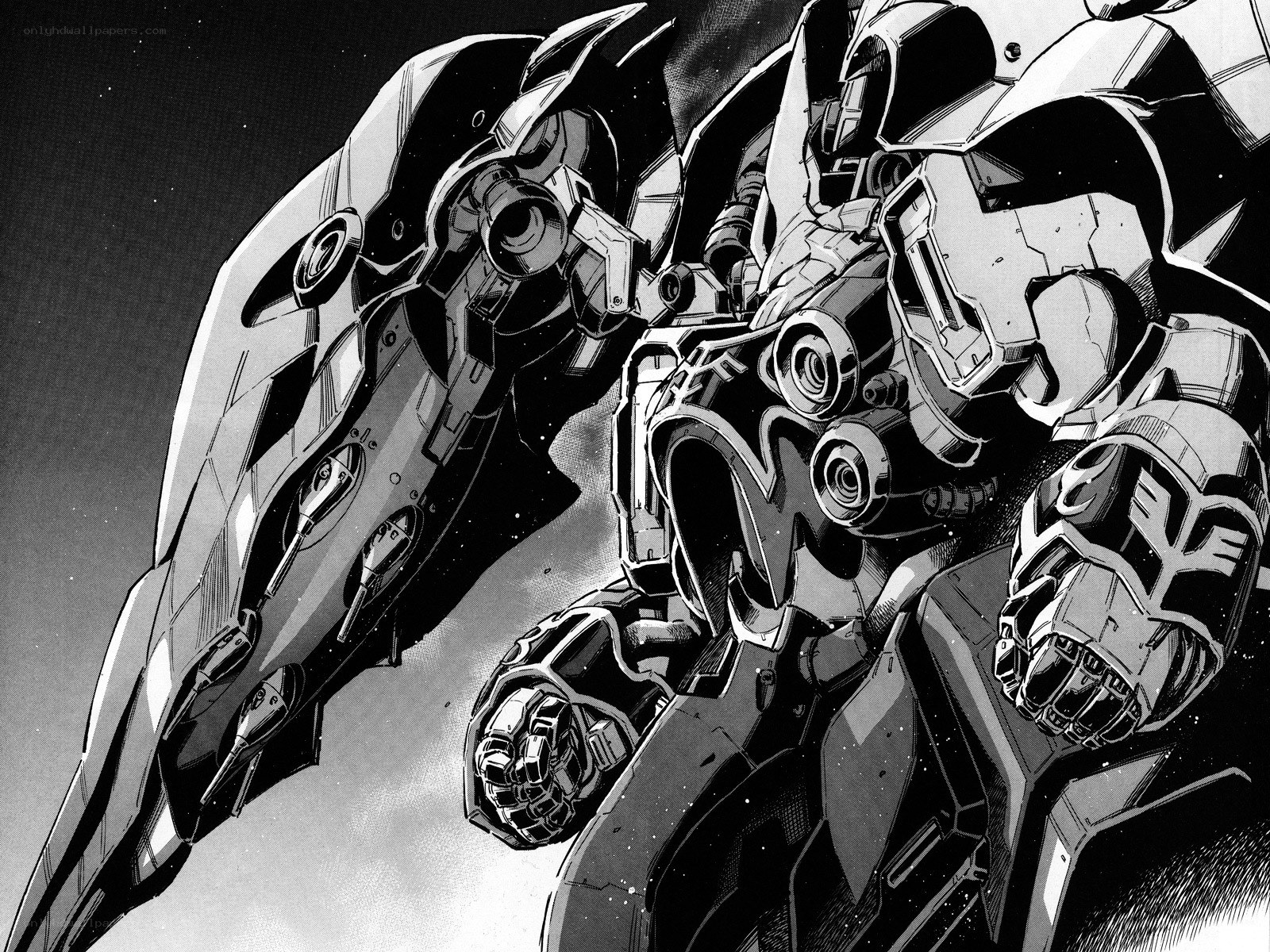 mech combat in space
