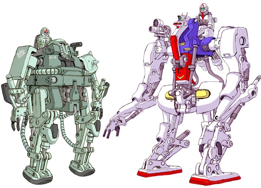 Mech designs from anime