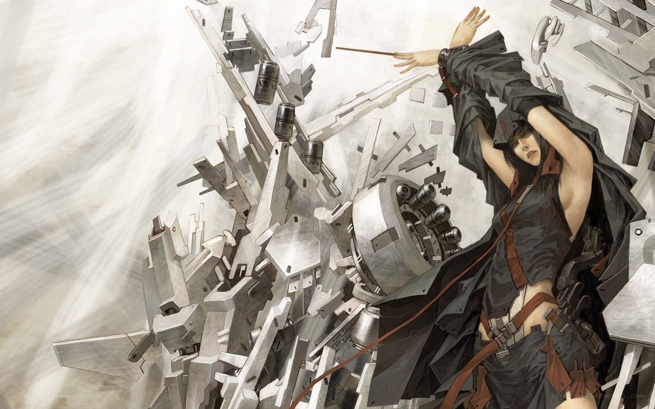 mech destruction scene