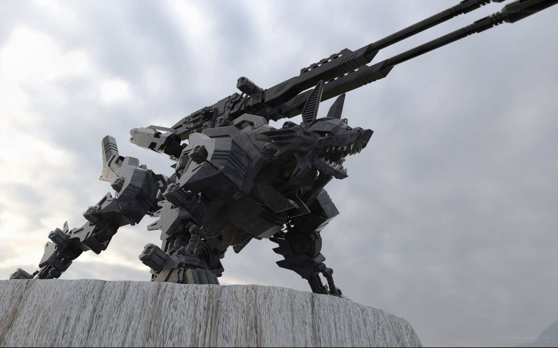 mech dog with cannon