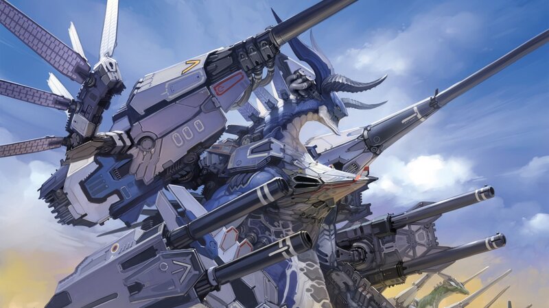 mech dragon in combat
