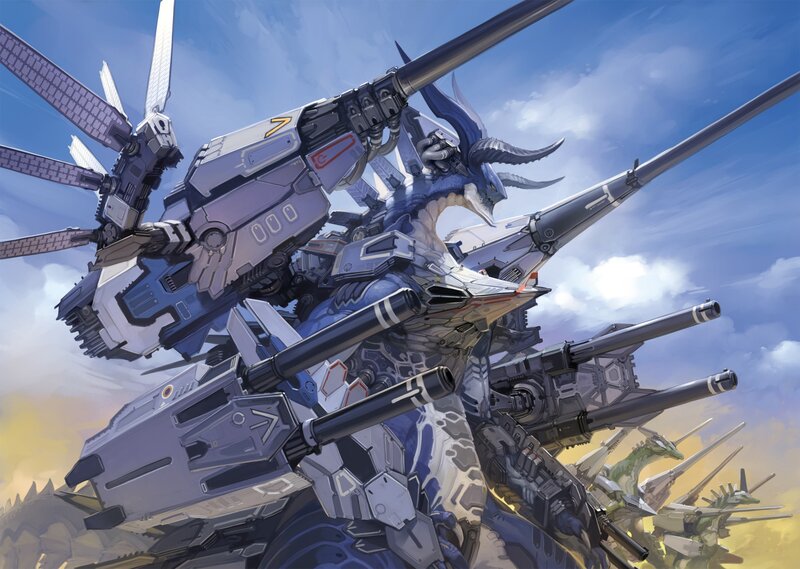 Mech Dragon with Cannons