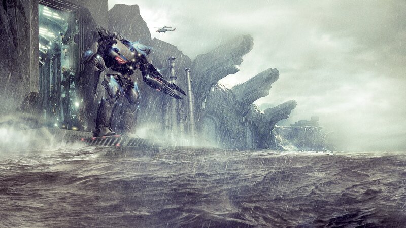 Mech Exiting Water