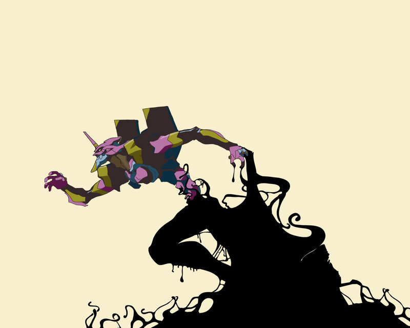 Mech Falling into Shadow