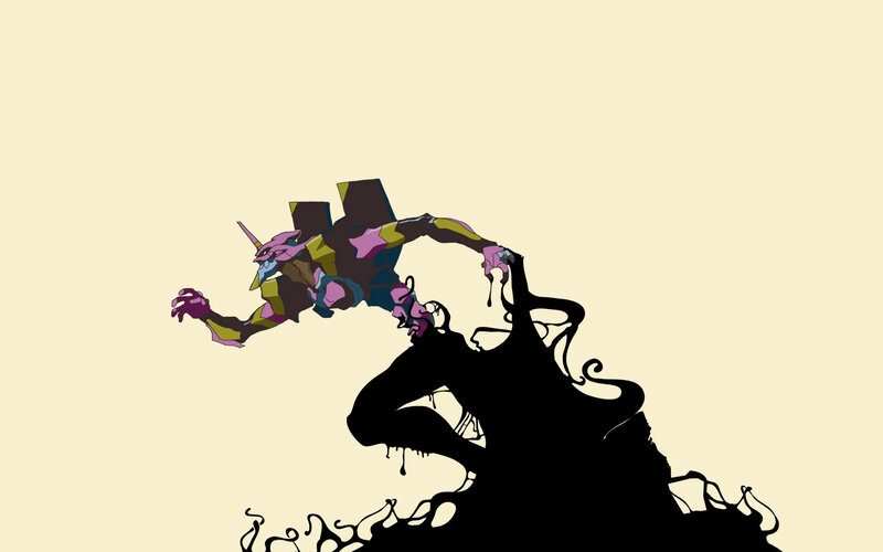 Mech Fighting Shadow Creature