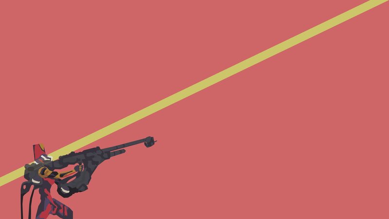 Mech Firing Weapon — Red, Dramatic, Digital Art