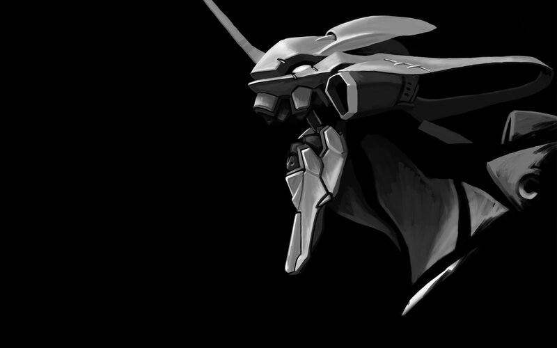 Mech Head in Profile — Black