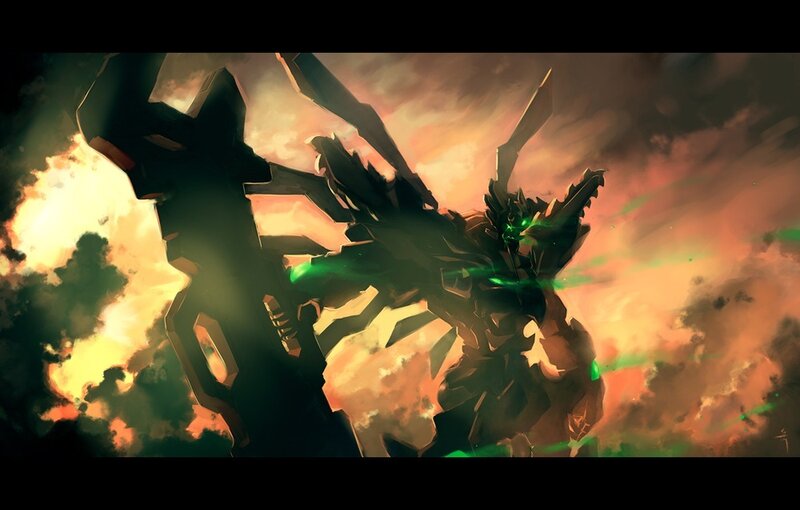 Mech in Battle — Orange