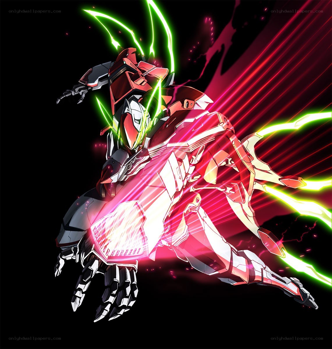 mech in combat pose