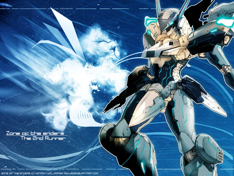 Mech in Combat Pose — Blue