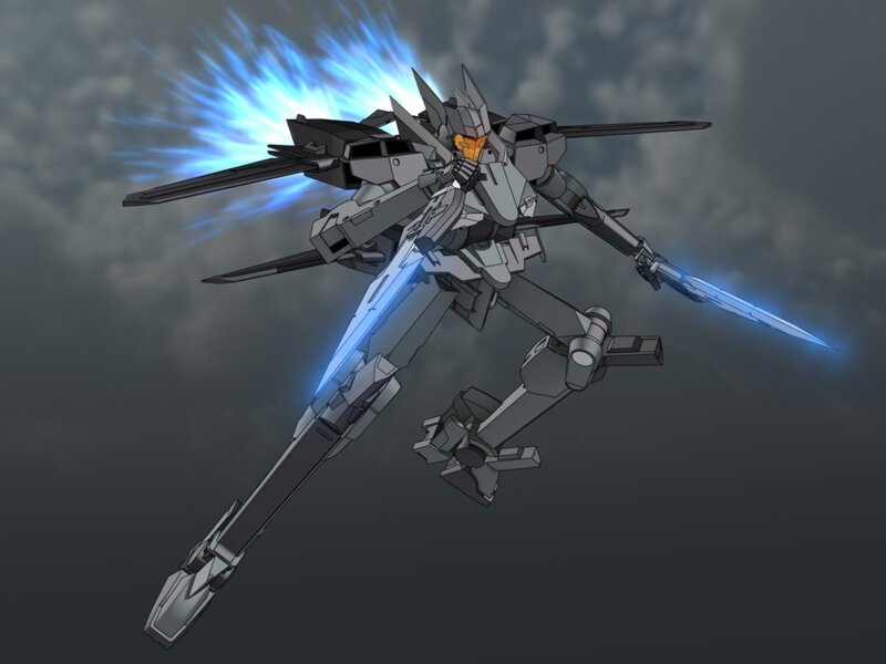 mech in combat pose