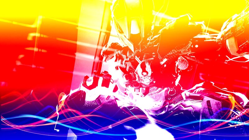 Mech in Explosion — Red