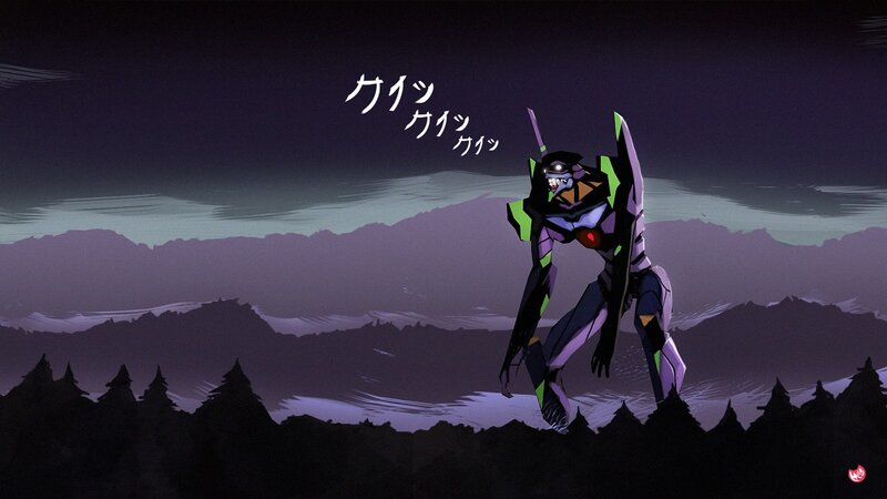 Mech in Forest Landscape