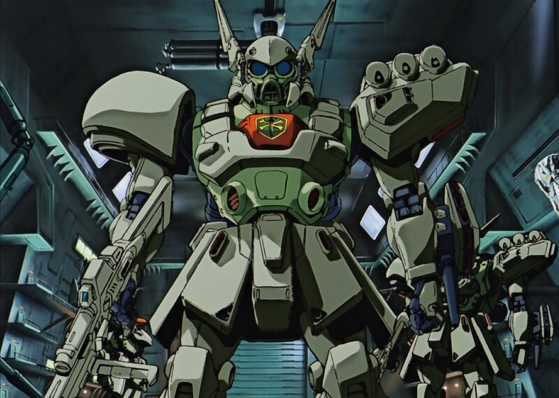 Mech in Hangar — Green
