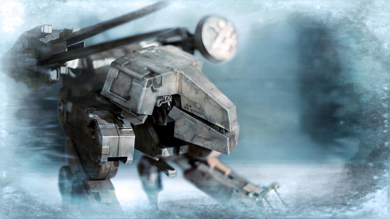 mech in icy environment