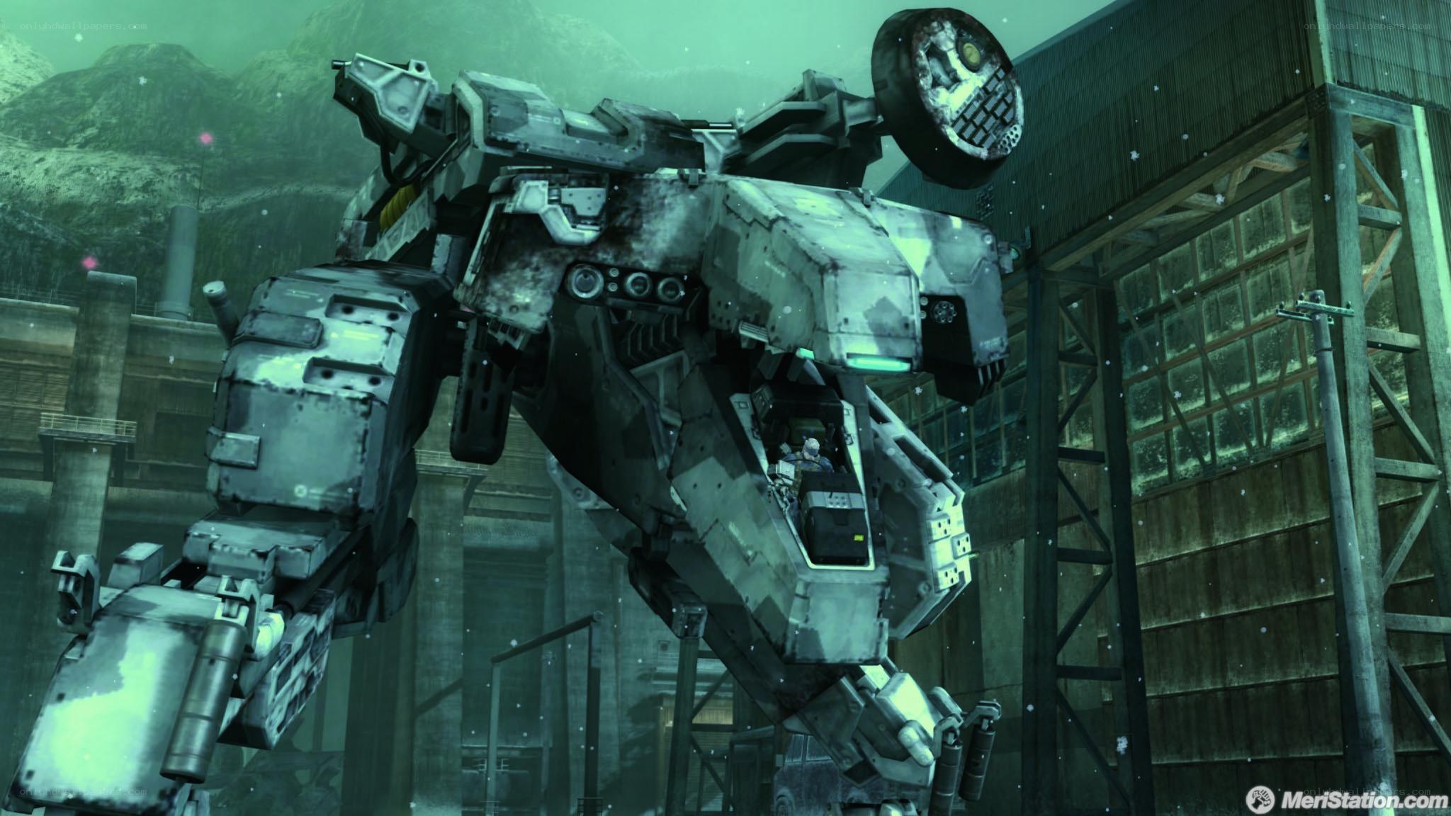 mech in industrial setting