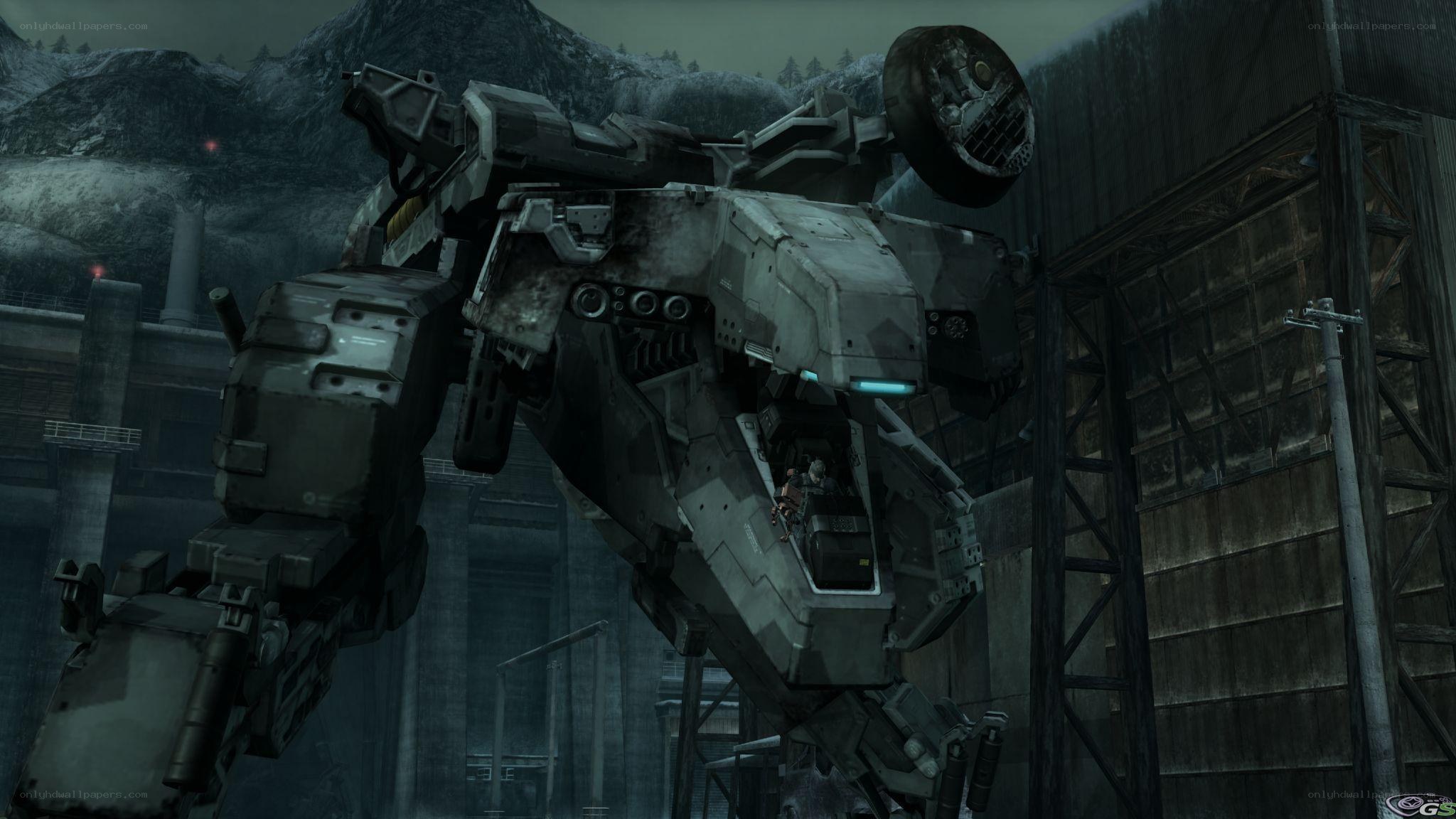 mech in industrial setting