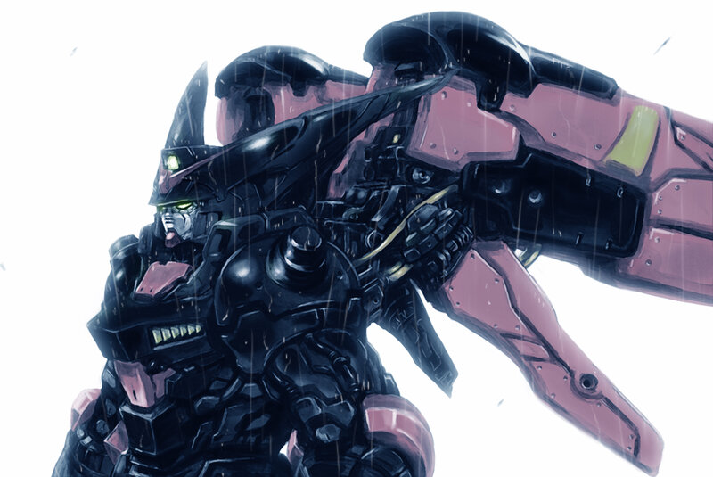 Mech in Rain