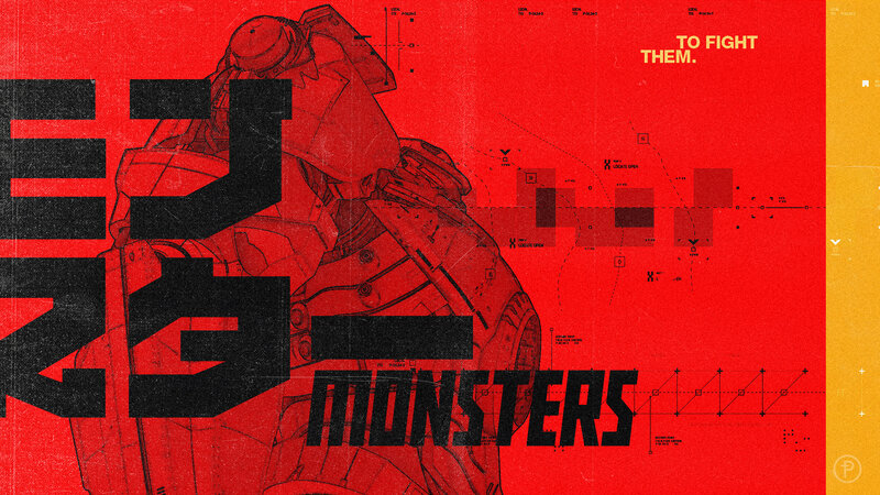 Mech in Red Blueprint