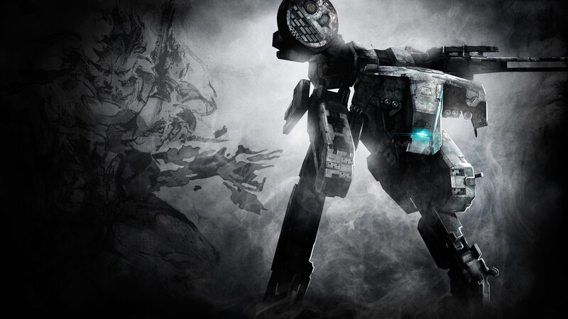mech in smoky battlefield