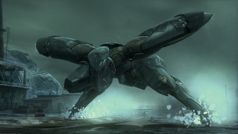 Mech Landing on Ground