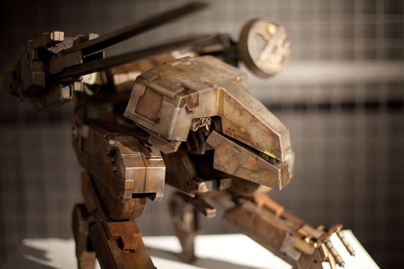 mech model with weapon