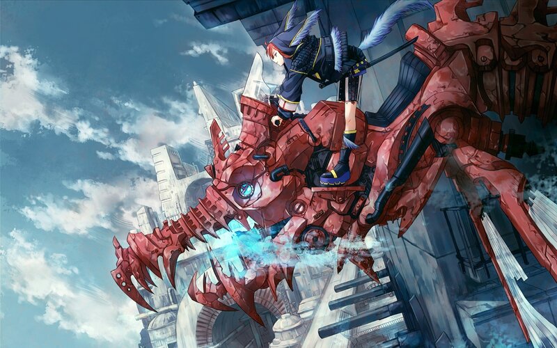 mech pilot in action