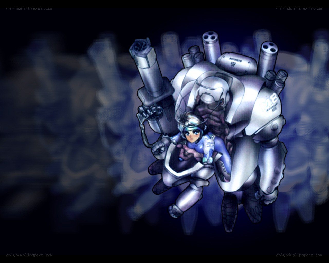 mech pilot in cockpit