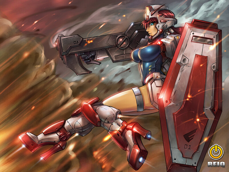 mech pilot in combat