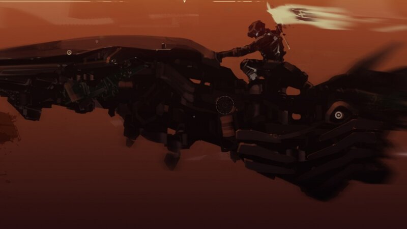 mech pilot in desert combat