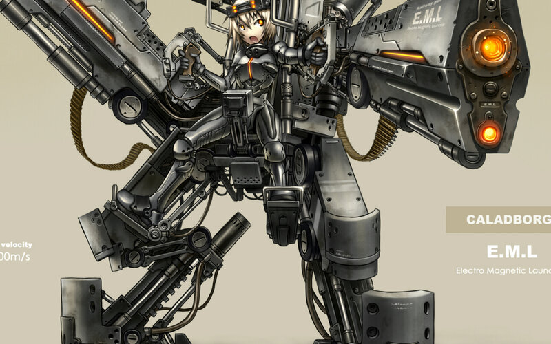 mech pilot with E.M.L.