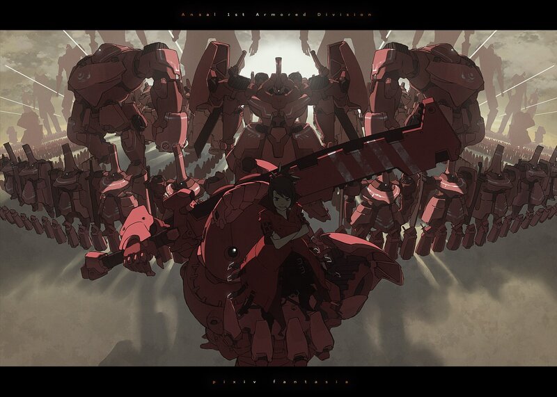 Mech Pilot with Red Mechs