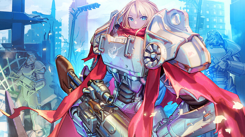 Mech Pilot with Red Scarf