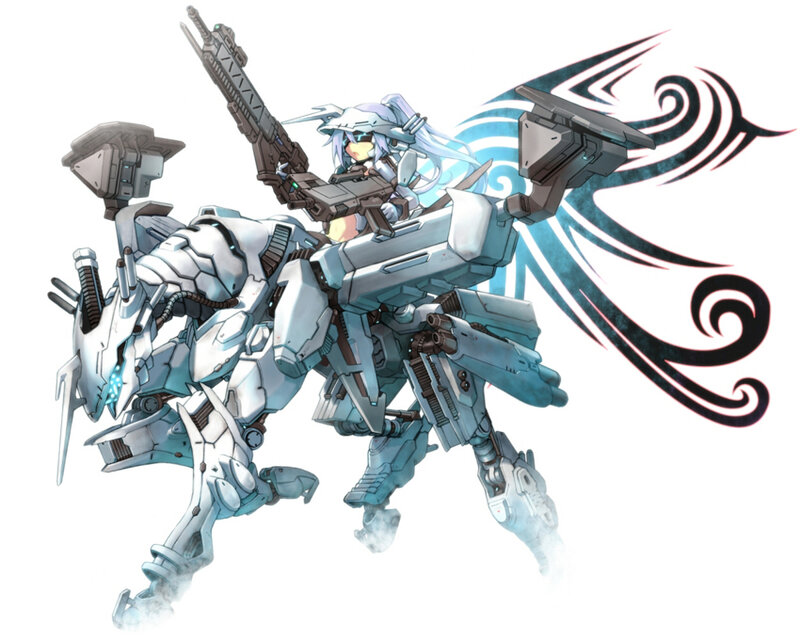 mech pilot with rifle