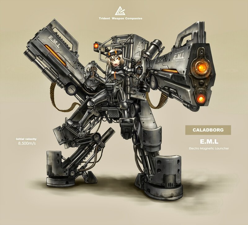 Mech Pilot with Weapons — Gray