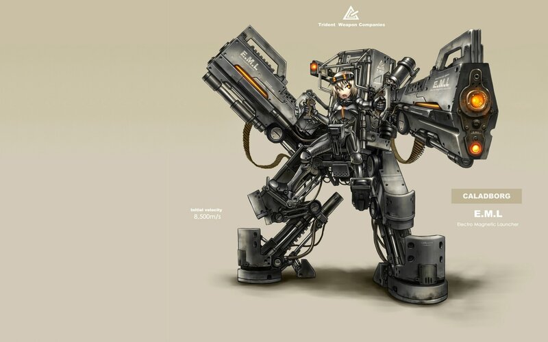 Mech Pilot with Weapons