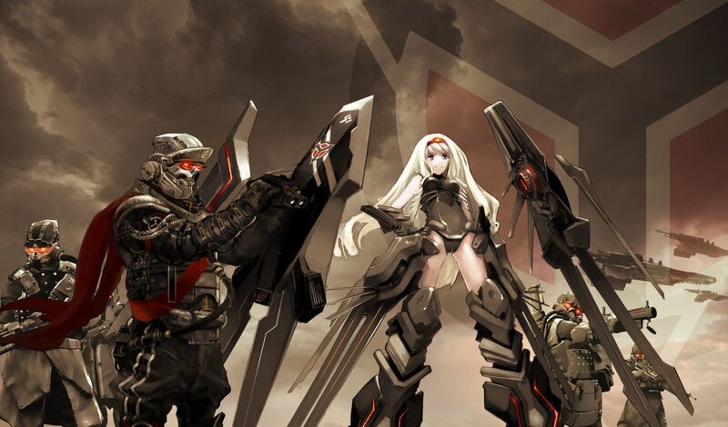 Mech Pilots and a Female Warrior
