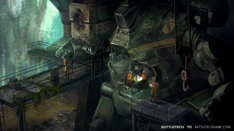 Mech Repair in Cavern