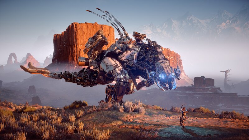 Mech Riding a Creature