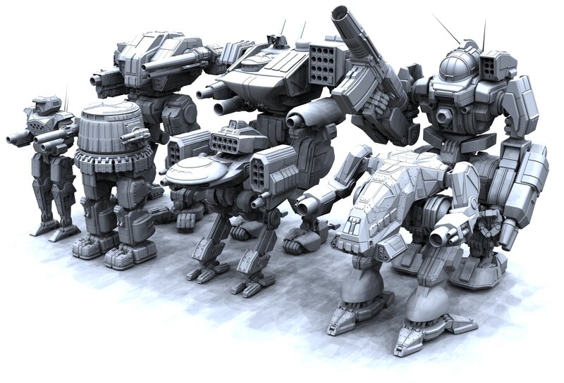 mech robot army
