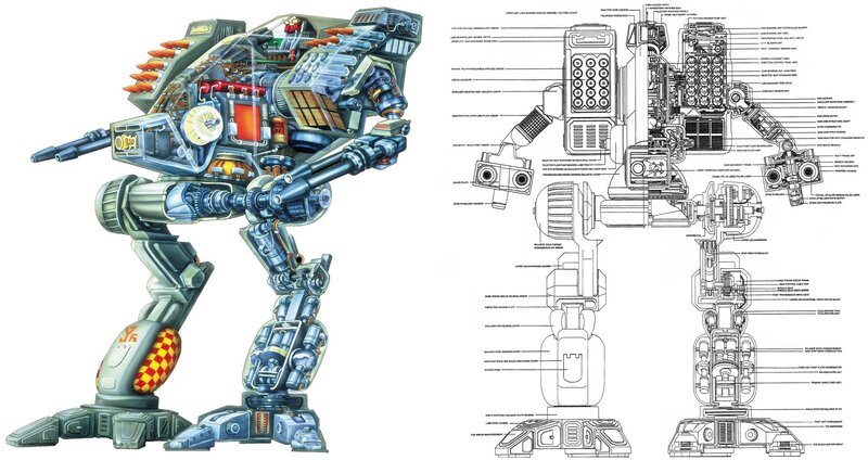 Mech Robot — Blue