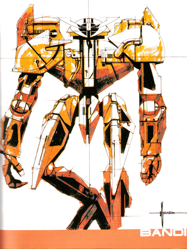 Mech Robot Design — Orange
