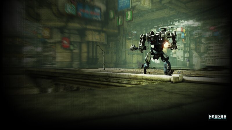 Mech Robot in Alley