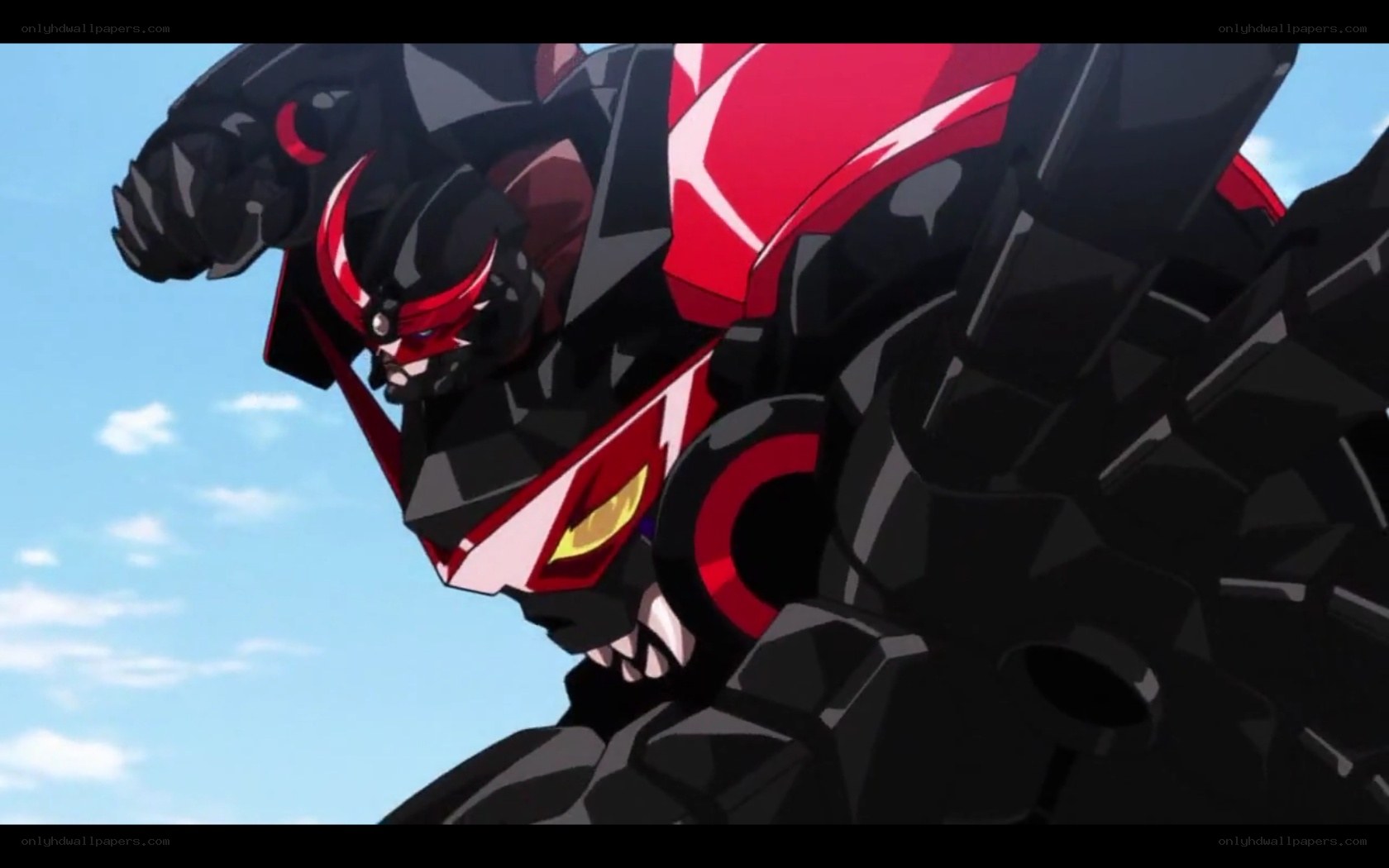 mech robot in sky