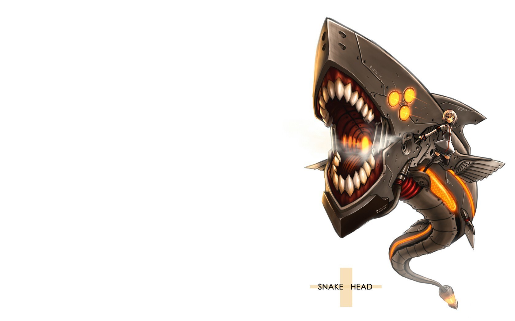 mech shark with pilot
