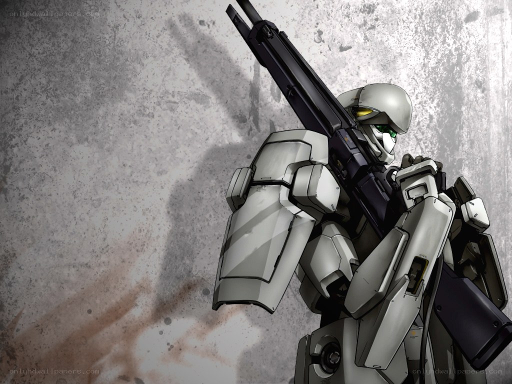 mech soldier with rifle